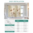 thumbnail image 6 of Brown Ombre Daisy Tie Up Curtains for Windows 63 Inch Length Balloon Curtains Kitchen Adjustable Balloon Window Shade Farmhouse Vintage Floral Botanical Tie Up Valance Bathroom Curtain Window 42"x63", 6 of 6