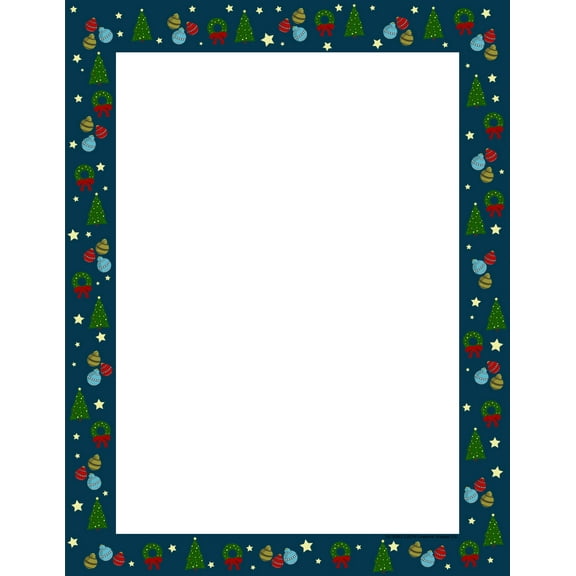 SHAPES ETC. Designer Paper - Christmas Wrap (50 Sheet Package)
