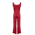 thumbnail image 5 of NMMUED Workout Jumpsuits for Women, Pilates Outfits for Women, Sleeveless Jumpsuits for Women, Backless Jumpsuit for Women, Red 1 XS, 5 of 5