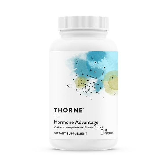 THORNE - Hormone Advantage - Estrogen Support & Hormone Balance for Men & Women* - Featuring DIM & Pomegranate Extract - 60 Servings