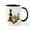 White/Black Inside, variant on CafePress - Min Pin Apples Mug - 11 oz Ceramic Mug - Novelty Coffee Tea Cup
