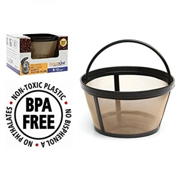 GoldTone Reusable 8-12 Cup Mr. Coffee Reuseable Basket Replacment Coffee Filter Permanent... by GoldTone