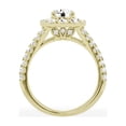 thumbnail image 3 of Unique Moments 2.00 ct Lab-Grown Round Halo Diamond Engagement Ring 14K Yellow Gold, 3 of 7