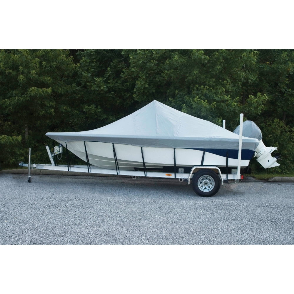 Carver 70018P-10 Styled-to-Fit V-Hull Center Console Fishing Boat Cover ...