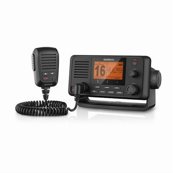 Garmin VHF Radio 010-02097-00 VHF 215; Standard Class D Digital Selective Calling Marine Radio; All USA/Canadian And International Channels; 25 Watts; 10 NOAA Weather Channels; IPX7 Rating Waterproof