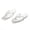 White, variant on Collapsible Portable EVA Flip Flops, Non Lightweight Foldable Travel Beach Sandals for Outdoor Pool Bathroom Summer Casual Daily Use Green 36-37