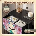 thumbnail image 2 of Stained Glass Style Dresser for Bedroom with 4 Storage Drawers Intricate Dragonfly Turquoise LavenderBlooms Dressers Chest of Drawers Steel Framed Fabric Closet Organizers for Dorm Entryway Mom, 2 of 8