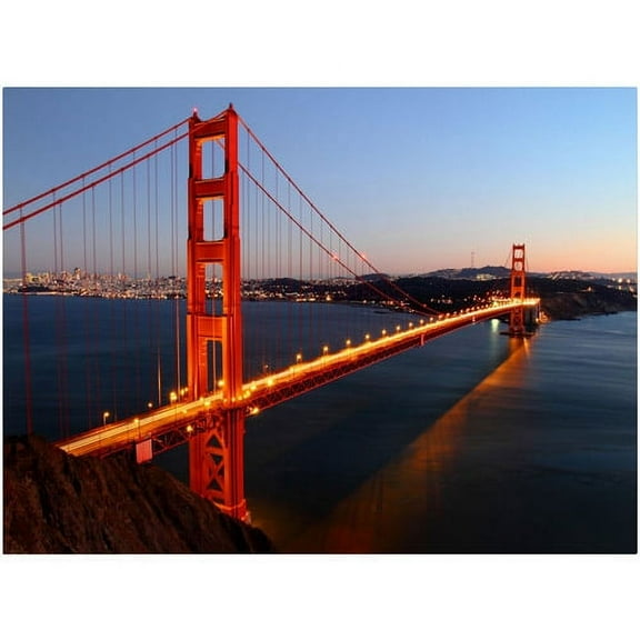 Trademark Fine Art "Golden Gate SF" Canvas Art by Pierre Leclerc