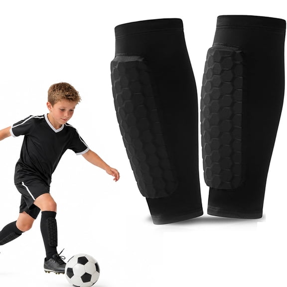 Soccer Shin Guards for Youth, Honeycomb Protective Pads with Lightweight Design