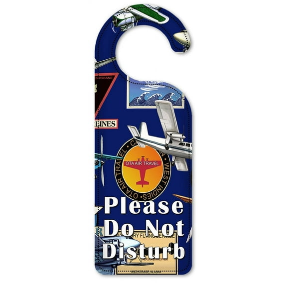 Do Not Disturb Door Knob Hanger Sign - Airplanes - Image by Dan Morris