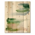 thumbnail image 3 of Designart 'Blue Green and Pink Spots Clouds' Modern Print on Natural Pine Wood, 3 of 5