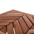 thumbnail image 2 of Rutledge & King Teak Shower Bench - Indoor/Outdoor Shower Stool - Chevron, 2 of 4