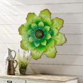 thumbnail image 4 of Green Metal Flowers Home Accents Indoor or Outdoor Wall, 4 of 5