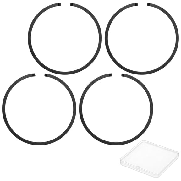 Uxcell 4-Pack Engine Piston Rings Kit, 33mm x 1.2mm Thick Ductile Iron Piston Ring Set Standard Replacement for Small Engines/Motors/Machinery [Black]