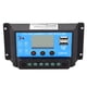 thumbnail image 3 of Controlador de carga solar 10A 12 / 24V Pantalla LCD USB dual Regulador de cargador de panel de cel Abanopi Controlador, 3 of 7