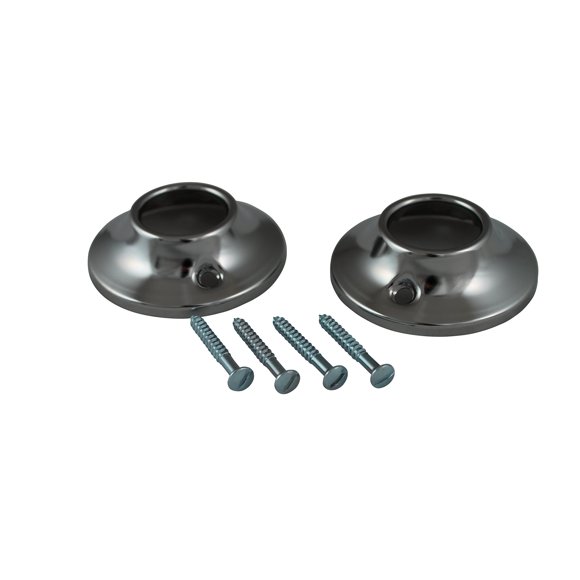 Barra de ducha Flange Plumb Pak Chrome PP825-21 para barra de ducha de 1 pulgada de diámetro