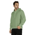 thumbnail image 4 of Inkmeso Solid Henley Hooded Short Kurta For MensLong Sleeve Cotton T-shirt Regular Fit Summer Wear, 4 of 7