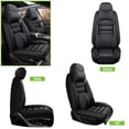 thumbnail image 4 of 2006 for TOYOTA RAV4 Seat Cover, Premium Leather Two-piece set With a Headrest and Lumbar Support Suitable for All Seasons, Black Car Seat Covers, Give Your Interior a New Look, 4 of 8