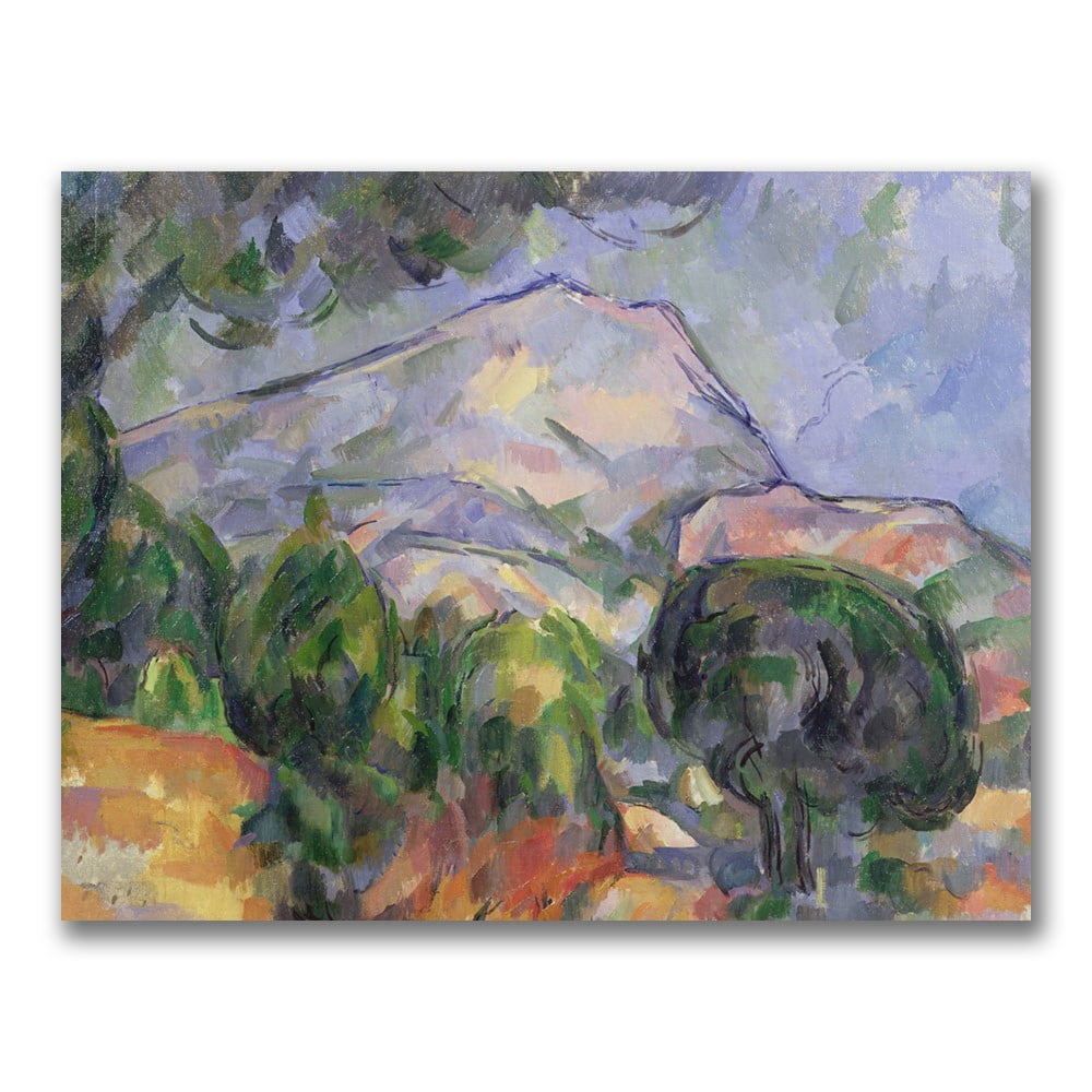 Trademark Fine Art "Montagne Sainte-Victoire II" Canvas Wall Art by Paul Cezanne