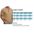 thumbnail image 7 of GENTS BLISS Henley Men Shirts Short Sleeve T shirts for Men Crew Neck Color Block Men Shirts, 7 of 7