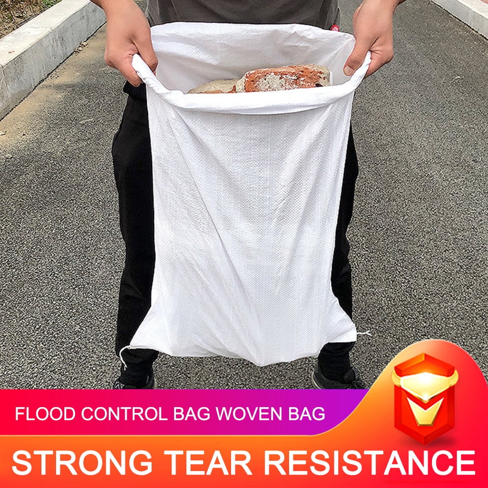 Yocowu Thick Flood Water Control Sand Bag Plastic Fabric Sandbag for