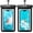 Black & Black, variant on Waterproof Phone Pouch, IPX8 Waterproof Phone Case for iPhone 17/16/15/14 Pro Max, Cell Phone Dry Bag for Beach & Cruise Essentials, Touch Screen, Lanyard Included, 2 Pack (Fits Up to 8.9”)