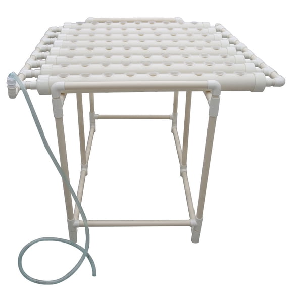 72 Plant Sites Hydroponic Grow Kit PVC-U Hydroponics Planting System with 110V Water Pump 1 Layer 8 Pipe