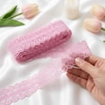 thumbnail image 3 of AK-Trading Floral Lace Ribbon 1 Inch x 10 Yards for Crafts and Decoration- Pink, 3 of 11