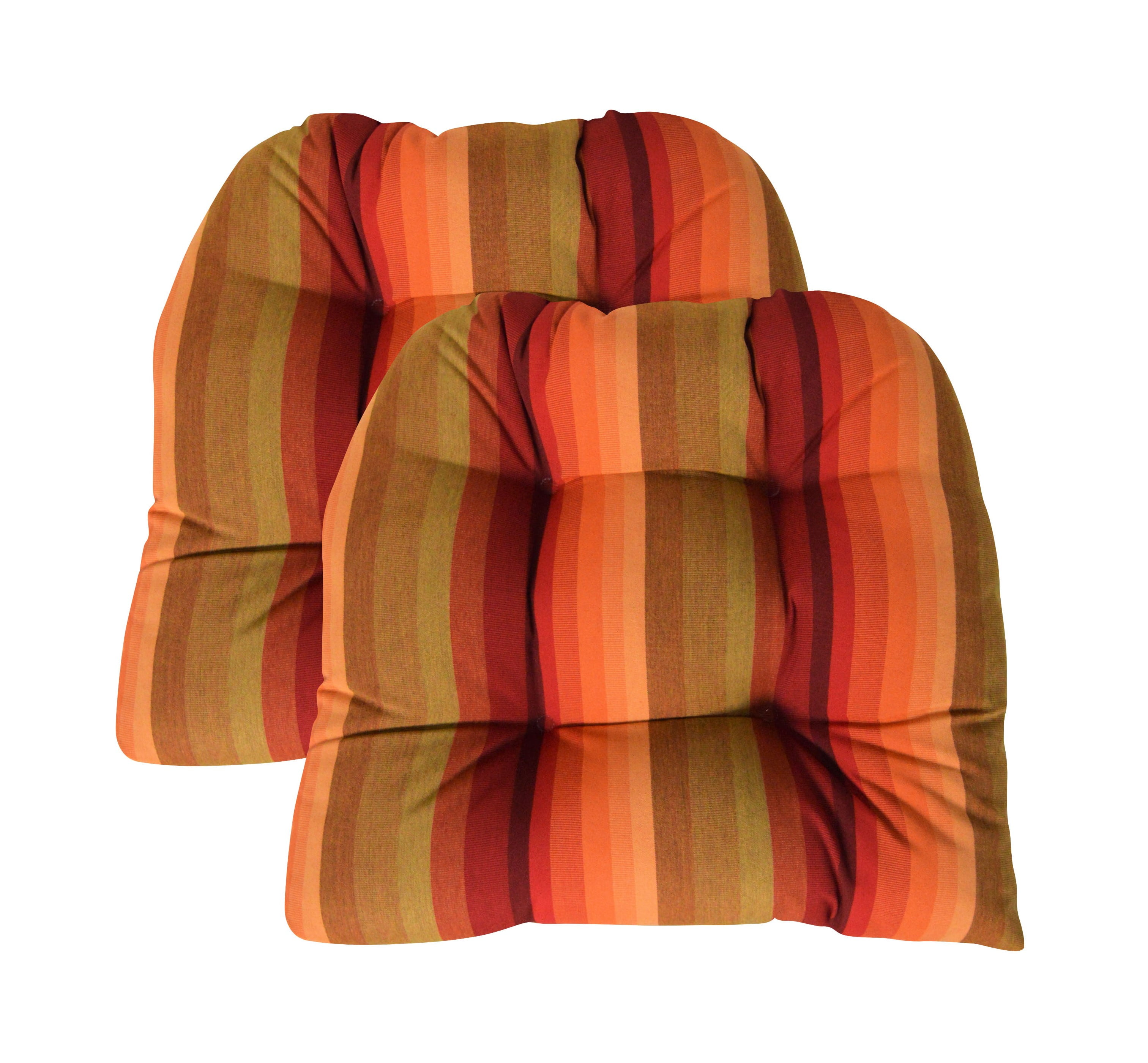 Sunbrella Astoria Sunset Piece Wicker Chair Cushion Set Indoor