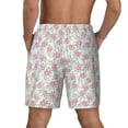 thumbnail image 4 of Daiia Floral Mens Swim Trunks Swim Shorts Quick Dry Swim Shorts with Mesh Lining Pockets-X-Large, 4 of 9