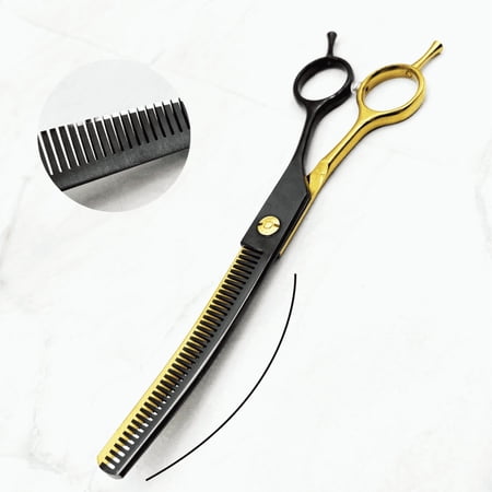dashuaiXZ 7 inches Stainless Steel Professional Pet Grooming Scissors Curved Thinning Grooming Scissors