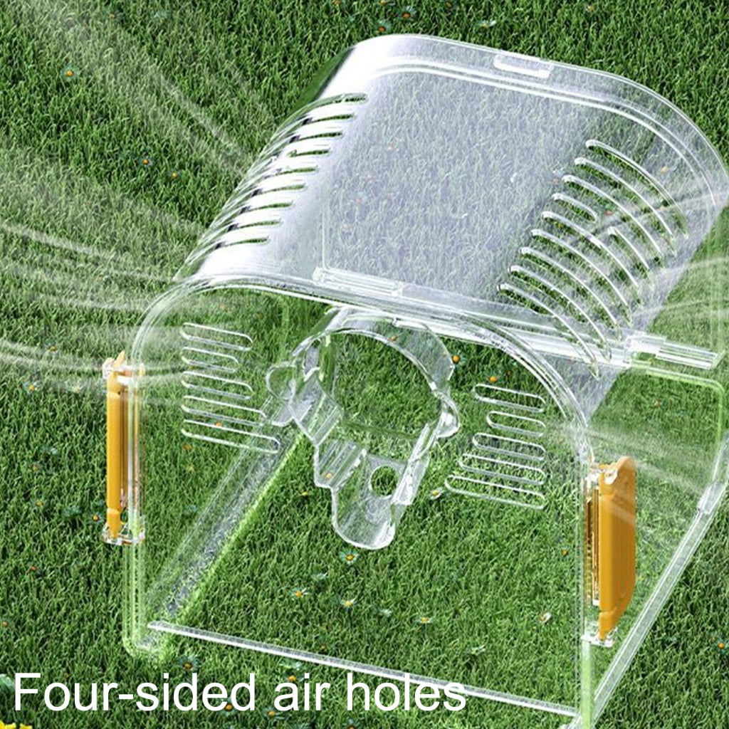 WINDLAND Light weight Pet Carriers Transparents Portable Bird Cage With Removable Tray