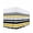 Yellow, variant on Yellow Black Stripe Wrap Around Bed Skirts for Queen Bed 16" Drop,Bed Skirt with Adjustable Elastic Belt Dust Ruffle Bed Valance for Bedroom Hotel Modern Abstract Art Coarse Striped Bed Frame Cover