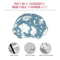 thumbnail image 3 of KLL Lilies Flowers Pattern Shower Cap & Bath Cap for Women,Reversible Oversized Waterproof Shower Caps for all Hair Lengths,Elastic Reusable Bathing Hair Cap, 3 of 6
