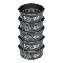 Cake Pan Set - Pack Of 5 Nonstick Round Baking Pans with Removable Bottom, for Mini Cheesecakes