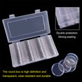 thumbnail image 4 of Gwong Decoración hogareña 60 unids / set 41mm Portatarjetas portátiles Portátiles Reutilizables Acrílicos Transparentes Transparentes Protector Organizadores para Colección Gwong 21071225, 4 of 6