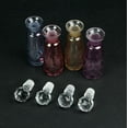 thumbnail image 3 of Things2Die4 Set of 4 Colored Cut Glass Decorative Perfume Bottles With Stoppers, 3 of 3