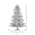 thumbnail image 2 of Vickerman 6' x 42" Flocked Alder Long Needle Pine Artificial Christmas Tree, Frosted White C7 LED Lights, 2 of 2