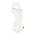 thumbnail image 4 of BAR III Womens White Transparent Heel Cushioned Asymmetrical Adjustable Strap Ankle Strap Blakke Round Toe Block Heel Buckle Dress Heeled Thong Sandals 9.5 M, 4 of 4