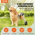 thumbnail image 2 of VEVOR Fauteuil Roulant pour Animaux à 2 Roues pour Pattes Arrière Fauteuil Roulant/chariot pour Chien Réglable(L), 2 of 9
