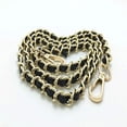 thumbnail image 5 of BRILLAR Correa de hombro de cuero ajustable para bolso de hombro, cartera, bolso de mano - 120 cm - Dorado, 5 of 5