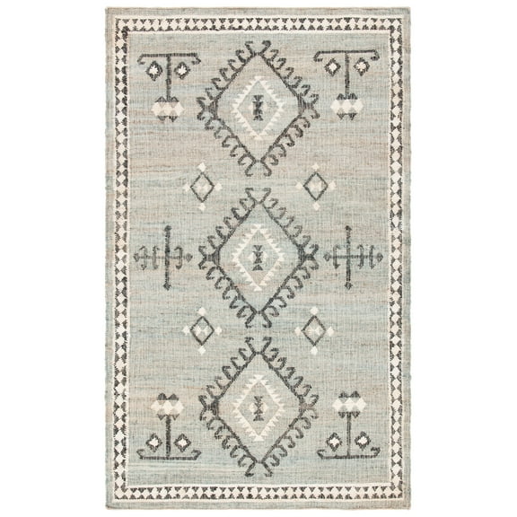 SAFAVIEH Kilim Lisette Tribal Area Rug, Blue/Black, 5' x 8'