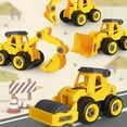 thumbnail image 4 of Godderr 3-9 Year Kids Toddler Construction Car Toys 2PCS Boys Disassembly Car Toys Friction-Powered Toys Car, 4 of 8