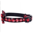 thumbnail image 4 of Collier de Chien de Noël avec Nœud Papillon, Motif Flocon de Neige à Carreaux Classique, Colliers pour Animaux de Compagnie, Colliers Doux pour Chiots, Nœud Papillon Réglable pour Petits, Moyens et Grands Chiens, Vert, P 2.0x40cm, 4 of 4
