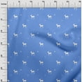 thumbnail image 3 of oneOone Cotton Flex Medium Blue Fabric Christmas Sewing Craft Projects Fabric Prints By Yard 40 Inch Wide, 3 of 6