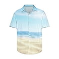 thumbnail image 4 of Rloper-Lop Summer Floral Printed Blouses Mens Lapel Short Sleeve T-Shirts Casual Button Down Tops Tropical Beach Outdoor Tees, 4 of 5