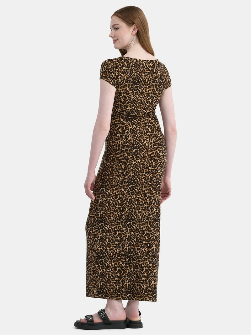 chinese dress ladies Layered In Glam Ribbed Knit Long Sleeve Maxi Dress