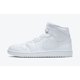 thumbnail image 2 of Ni - ke Ni - ke Air Jordan 1 Mid Triple White Sneaker Shoes 51.5 52.5 US 17 18 554724-130, 2 of 5