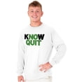 thumbnail image 5 of Know Quit Motivation Workout Exercise Long Sleeve TShirt Men Women Brisco Brands S, 5 of 6