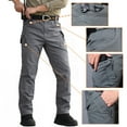 thumbnail image 5 of MANSDOUR Men's Military Hiking Tactical Pants Cotton Cargo Ripstop Lightweight Combat Outdoor Trousers Dark Gray 36x32, 5 of 8